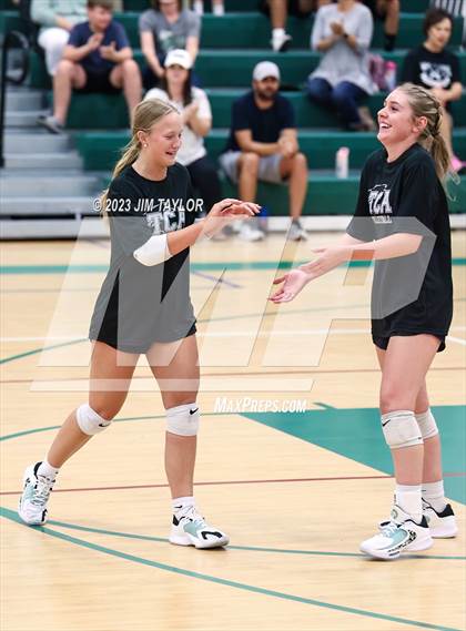 Thumbnail 3 in Trinity Christian vs All Saints (scrimmage) photogallery.