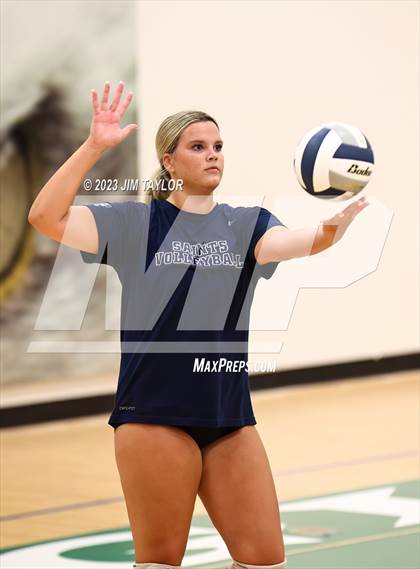 Thumbnail 1 in Trinity Christian vs All Saints (scrimmage) photogallery.