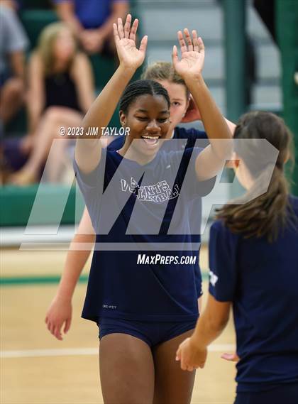Thumbnail 3 in Trinity Christian vs All Saints (scrimmage) photogallery.