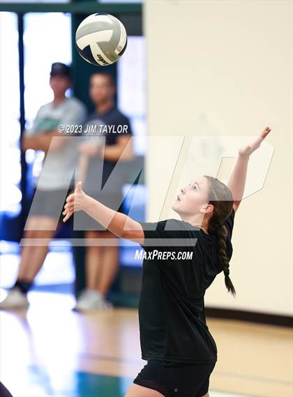 Thumbnail 2 in Trinity Christian vs All Saints (scrimmage) photogallery.