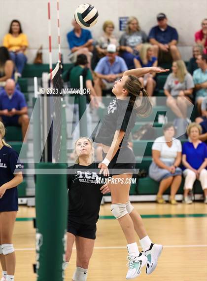 Thumbnail 3 in Trinity Christian vs All Saints (scrimmage) photogallery.