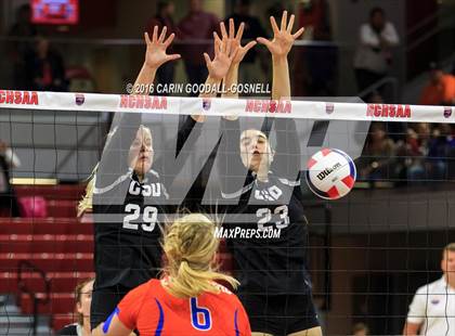Thumbnail 1 in Louisburg vs. Community School of Davidson (NCHSAA 1A Final) photogallery.