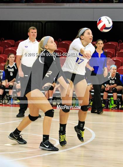 Thumbnail 3 in Louisburg vs. Community School of Davidson (NCHSAA 1A Final) photogallery.