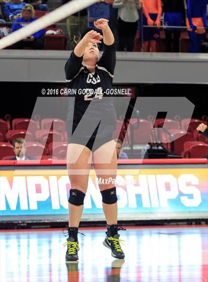 Thumbnail 3 in Louisburg vs. Community School of Davidson (NCHSAA 1A Final) photogallery.