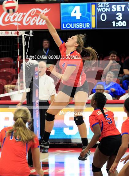 Thumbnail 3 in Louisburg vs. Community School of Davidson (NCHSAA 1A Final) photogallery.