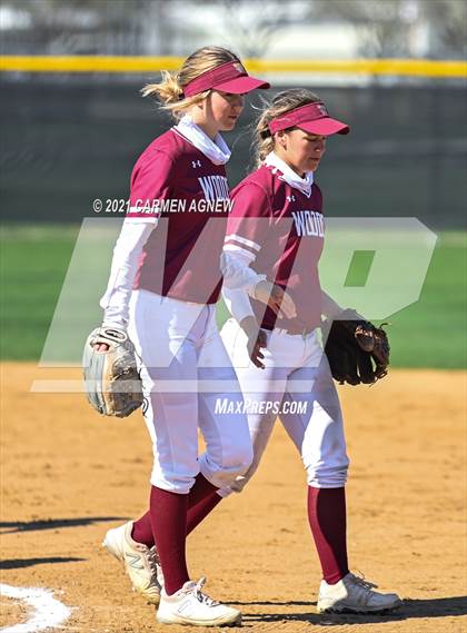 Thumbnail 1 in Cypress Woods vs Lake Belton (NFCA Texas High School Leadoff Classic Tournament) photogallery.