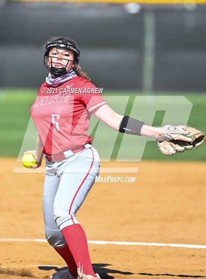 Thumbnail 3 in Cypress Woods vs Lake Belton (NFCA Texas High School Leadoff Classic Tournament) photogallery.