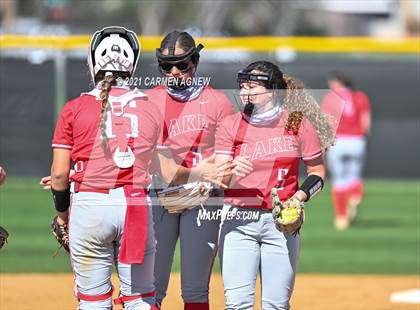 Thumbnail 3 in Cypress Woods vs Lake Belton (NFCA Texas High School Leadoff Classic Tournament) photogallery.