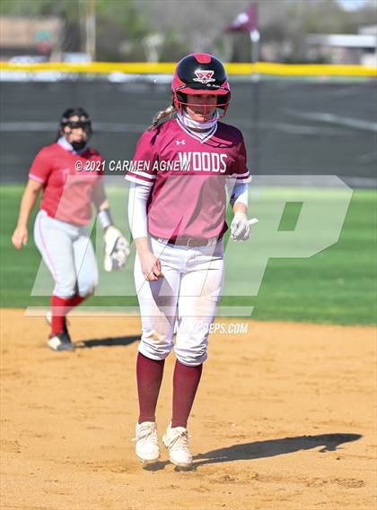 Thumbnail 1 in Cypress Woods vs Lake Belton (NFCA Texas High School Leadoff Classic Tournament) photogallery.