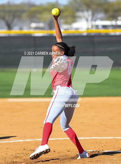 Thumbnail 1 in Cypress Woods vs Lake Belton (NFCA Texas High School Leadoff Classic Tournament) photogallery.