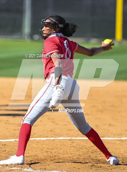 Thumbnail 1 in Cypress Woods vs Lake Belton (NFCA Texas High School Leadoff Classic Tournament) photogallery.