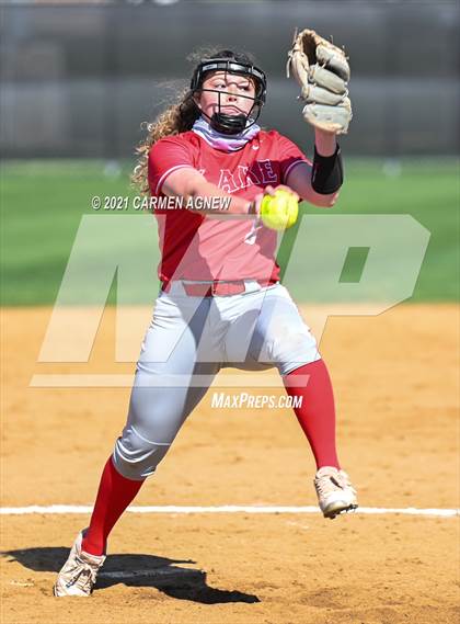 Thumbnail 2 in Cypress Woods vs Lake Belton (NFCA Texas High School Leadoff Classic Tournament) photogallery.
