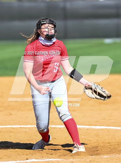 Thumbnail 3 in Cypress Woods vs Lake Belton (NFCA Texas High School Leadoff Classic Tournament) photogallery.