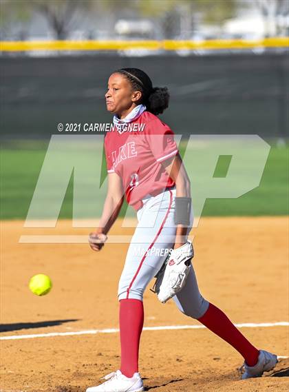 Thumbnail 2 in Cypress Woods vs Lake Belton (NFCA Texas High School Leadoff Classic Tournament) photogallery.