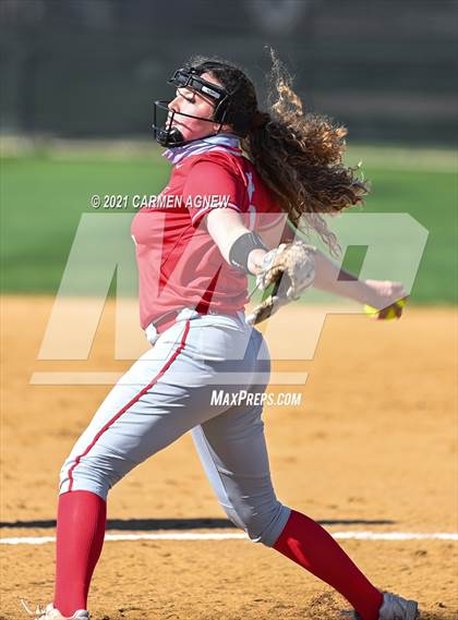 Thumbnail 3 in Cypress Woods vs Lake Belton (NFCA Texas High School Leadoff Classic Tournament) photogallery.