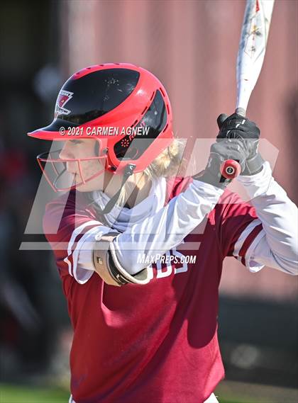 Thumbnail 1 in Cypress Woods vs Lake Belton (NFCA Texas High School Leadoff Classic Tournament) photogallery.