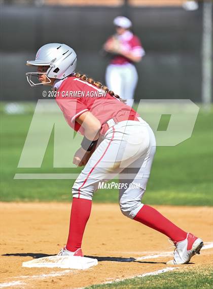 Thumbnail 1 in Cypress Woods vs Lake Belton (NFCA Texas High School Leadoff Classic Tournament) photogallery.