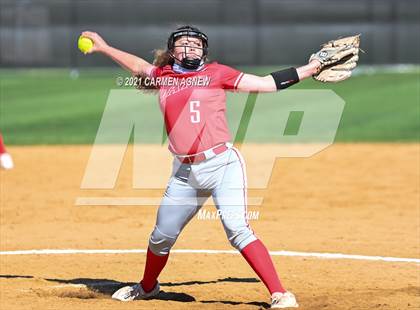 Thumbnail 3 in Cypress Woods vs Lake Belton (NFCA Texas High School Leadoff Classic Tournament) photogallery.