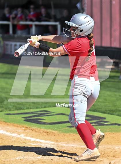 Thumbnail 1 in Cypress Woods vs Lake Belton (NFCA Texas High School Leadoff Classic Tournament) photogallery.