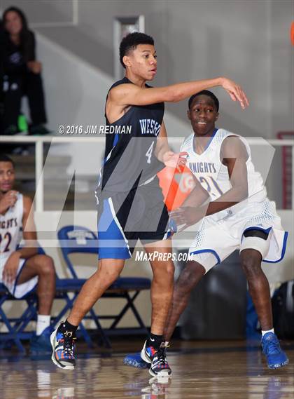 Thumbnail 2 in Westside vs. Fort Bend Elkins (McDonald's Texas Invitational) photogallery.