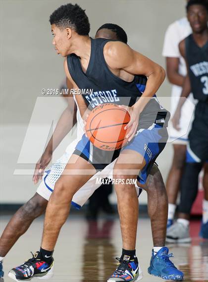 Thumbnail 2 in Westside vs. Fort Bend Elkins (McDonald's Texas Invitational) photogallery.