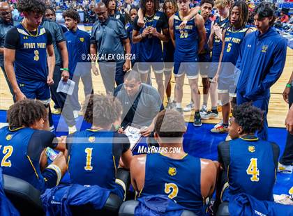 Thumbnail 3 in Plano East vs Stony Point (UIL 6A Basketball Final) photogallery.
