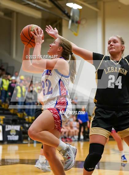 Thumbnail 1 in Lebanon vs. Western Boone (IHSAA 3A Sectional First Round) photogallery.
