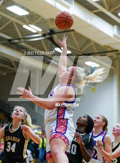 Thumbnail 2 in Lebanon vs. Western Boone (IHSAA 3A Sectional First Round) photogallery.