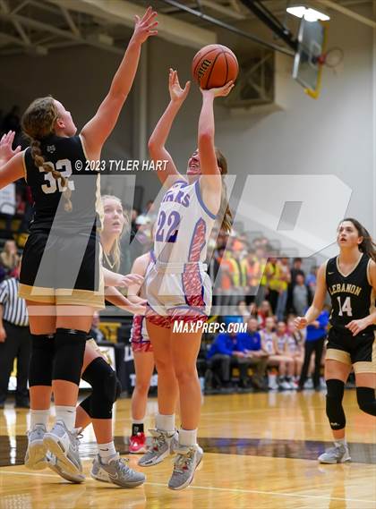Thumbnail 2 in Lebanon vs. Western Boone (IHSAA 3A Sectional First Round) photogallery.