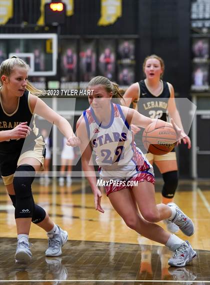 Thumbnail 3 in Lebanon vs. Western Boone (IHSAA 3A Sectional First Round) photogallery.