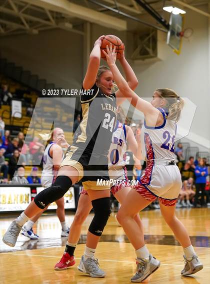 Thumbnail 2 in Lebanon vs. Western Boone (IHSAA 3A Sectional First Round) photogallery.