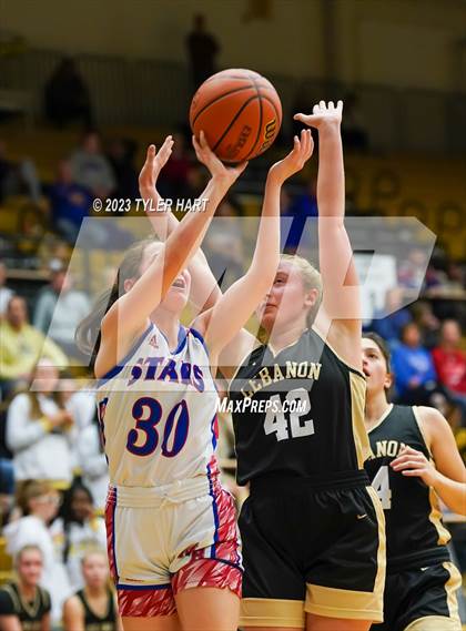 Thumbnail 1 in Lebanon vs. Western Boone (IHSAA 3A Sectional First Round) photogallery.
