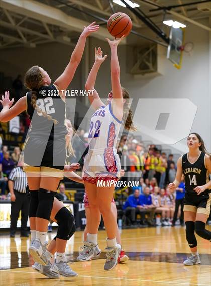 Thumbnail 3 in Lebanon vs. Western Boone (IHSAA 3A Sectional First Round) photogallery.