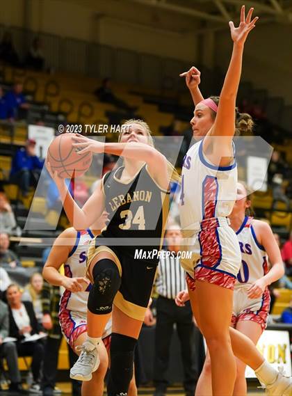 Thumbnail 3 in Lebanon vs. Western Boone (IHSAA 3A Sectional First Round) photogallery.