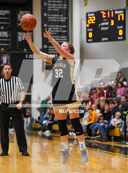 Thumbnail 3 in Lebanon vs. Western Boone (IHSAA 3A Sectional First Round) photogallery.