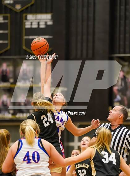 Thumbnail 1 in Lebanon vs. Western Boone (IHSAA 3A Sectional First Round) photogallery.