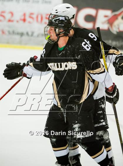 Thumbnail 1 in Brophy College Prep vs Shadow Ridge (AHSHA Final) photogallery.