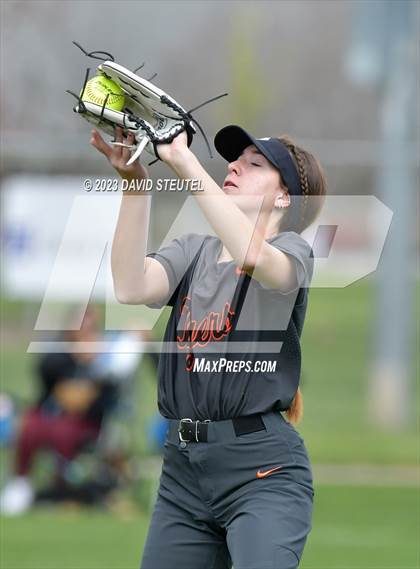 Thumbnail 2 in Roseville vs. Pleasant Valley (Stephanie LeDoux Tournament) photogallery.