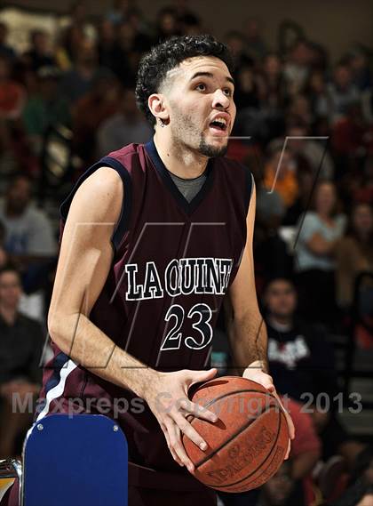 Thumbnail 1 in 3-Point Contest Finals (MaxPreps Holiday Classic) photogallery.