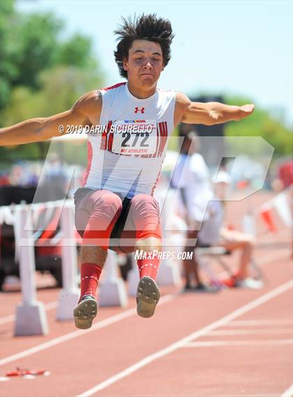 Thumbnail 1 in AIA Track & Field Championships-Fri (Boys Long Jump) photogallery.