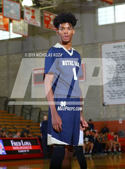 Thumbnail 3 in St. John Bosco vs. Notre Dame (SO) (Nike Extravaganza) photogallery.