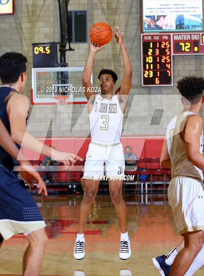 Thumbnail 1 in St. John Bosco vs. Notre Dame (SO) (Nike Extravaganza) photogallery.