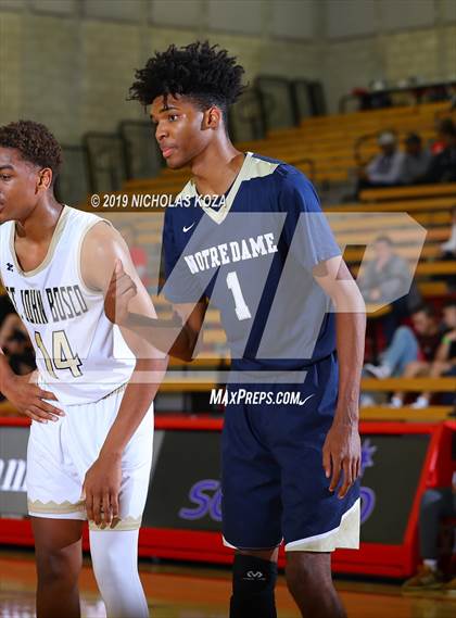 Thumbnail 1 in St. John Bosco vs. Notre Dame (SO) (Nike Extravaganza) photogallery.