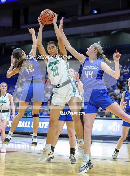 Thumbnail 1 in Newcastle vs. Westbrook (UIL 1A Basketball Semifinal) photogallery.