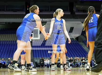Thumbnail 2 in Newcastle vs. Westbrook (UIL 1A Basketball Semifinal) photogallery.