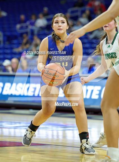 Thumbnail 3 in Newcastle vs. Westbrook (UIL 1A Basketball Semifinal) photogallery.