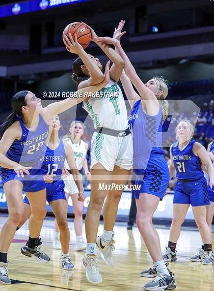 Thumbnail 2 in Newcastle vs. Westbrook (UIL 1A Basketball Semifinal) photogallery.