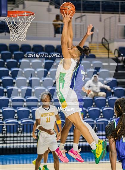 Thumbnail 2 in Worthing vs. Mickey Leland College Prep (Houston ISD Tournament) photogallery.