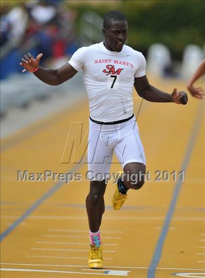 Thumbnail 3 in CIF NCS Masters Track & Field Championships (Boys Track) photogallery.