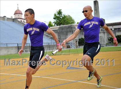 Thumbnail 2 in CIF NCS Masters Track & Field Championships (Boys Track) photogallery.
